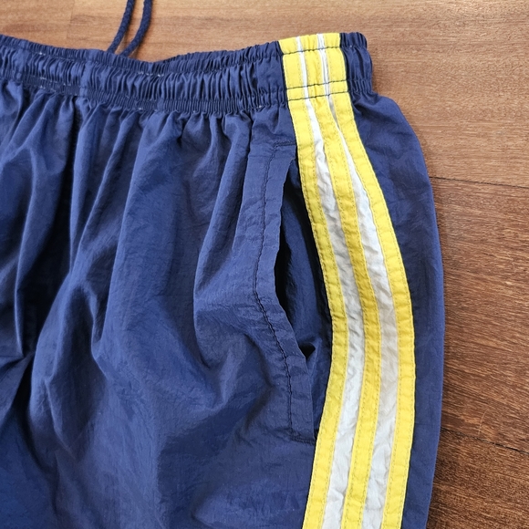 Vintage 90s Y2K Adidas Nylon Windbreaker Track Pants Joggers Zip Ankle Mens XL - Picture 11 of 12